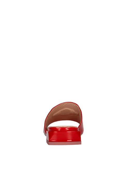 Mules in vernice LORENZO MARI | SAMU MAG 32 VERNICEROSSO-ARGENTO